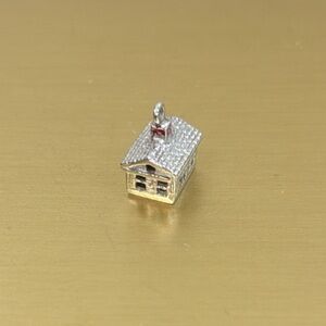 Silver House Charm Pendant